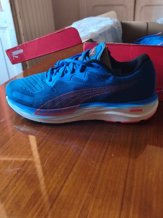 Scarpe Puma Velocity Nitro 2 Blu/Rosso