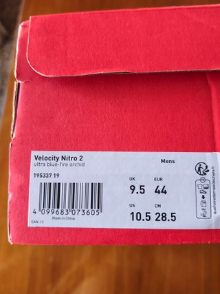 Scarpe Puma Velocity Nitro 2 Blu/Rosso