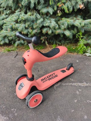Patinete 2 en 1 Scoot and Ride Coral + casco
