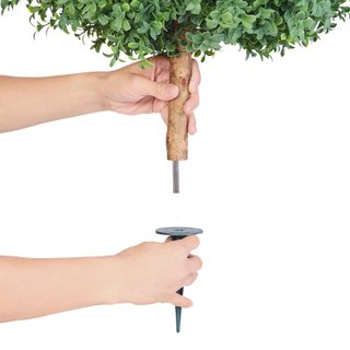 Alberi di Bosso Artificiali con Picchetto 2 Set
