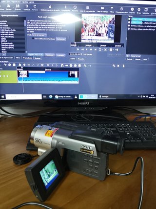 Videocámara Sony Hi8 + Kit Digitalizar a PC