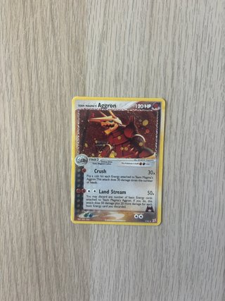 CARTA POKEMON AGGRON TEAM MAGMA