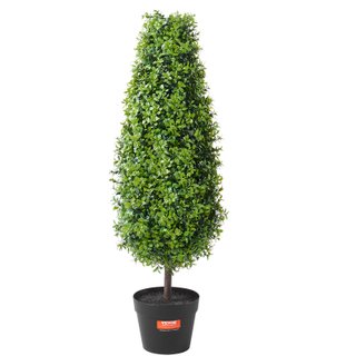 Albero di Bosso Artificiale 91 cm UV Topiario Set