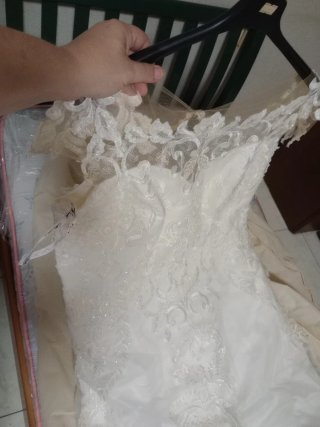 Abito da sposa sartoriale bianco