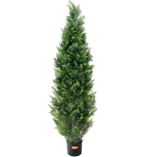 Albero Topiario Cedro Artificiale UV 152 cm 2 pz