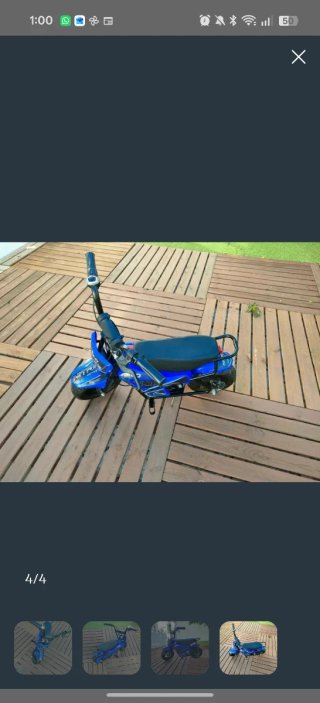 Moto Eléctrica Infantil ECO FLEET Azul