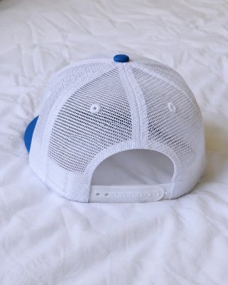 Gorra YCF Engi Flat 2022 blanca y azul – Racing