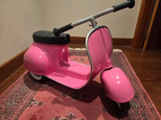 Moto Vespa Juguete Rosa