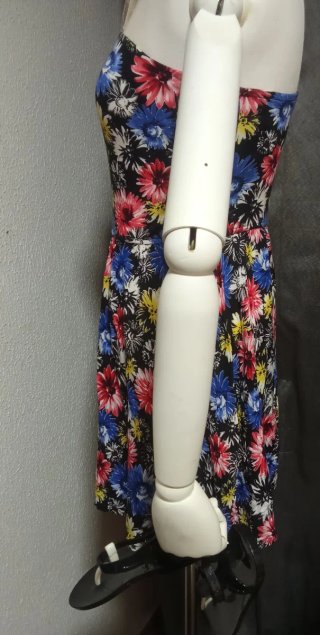 Vestido estampado flores una tira