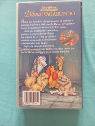 La Dama y el Vagabundo VHS Clásicos Disney