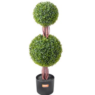 Alberi di Bosso Artificiale Topiario 91 cm 2 pz
