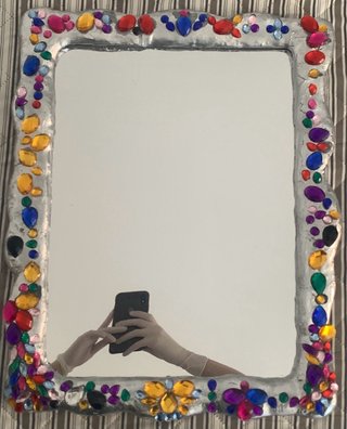 Espejo de decoración hecho a mano