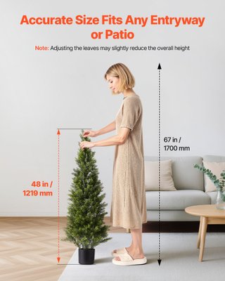 Alberi di Cedro Artificiali Topiari 2 Pezzi 4 Ft