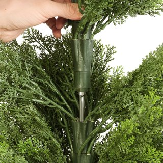 Alberi di Cedro Artificiali Topiari 2 Pezzi 4 Ft