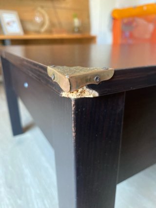 Mesa comedor Ikea madera oscura