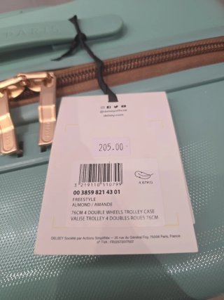 Maleta Delsey Grande Verde/Teal