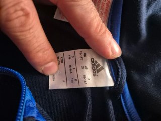 Chaqueta Adidas Azul y Negra Talla S