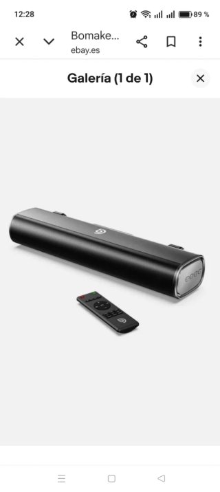 Barra de sonido Bomake negra