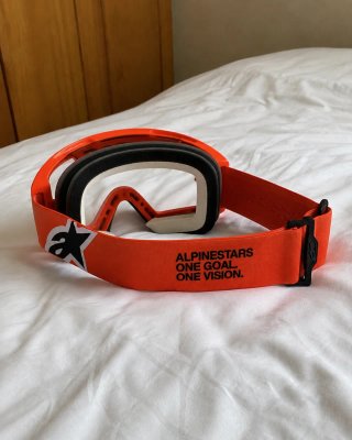 Gafas Alpinestars motocross enduro rojas – Vision