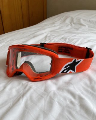 Gafas Alpinestars motocross enduro rojas – Vision