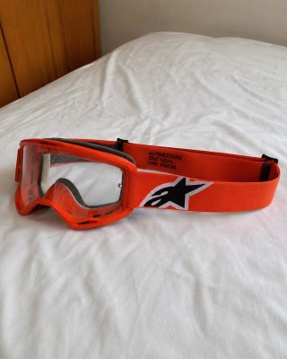 Gafas Alpinestars motocross enduro rojas – Vision