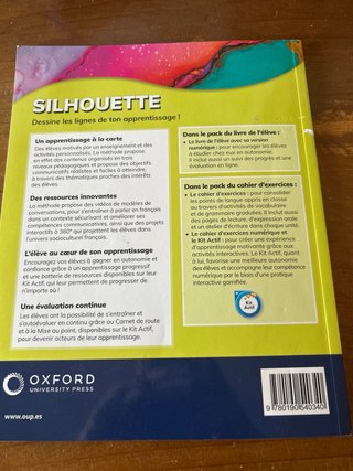 Libro de francés Oxford Silhouette 4