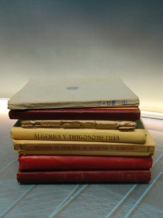 Libros académicos, de estudios, Geografía, aritmética, idiomas, años 1930/1960