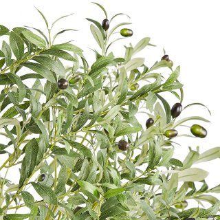 Albero Ulivo Artificiale 179 cm con Vaso Finto