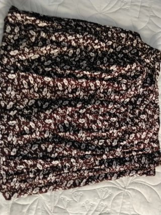 Falda larga estampada floral