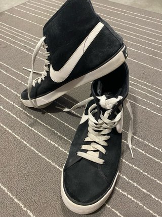 Nike Court Mid Suede Negro y Blanco