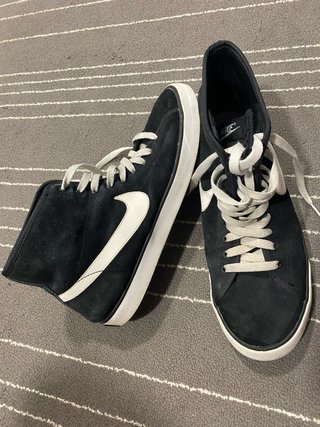 Nike Court Mid Suede Negro y Blanco