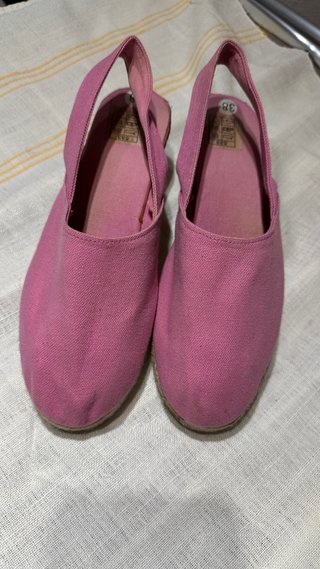 Zapatillas Esparto Rosa Talla 38