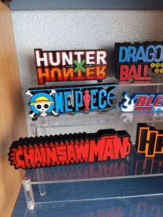 Letreros coleccion anime manga