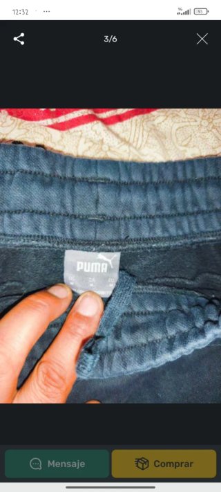 Pantalón chándal Puma negro
