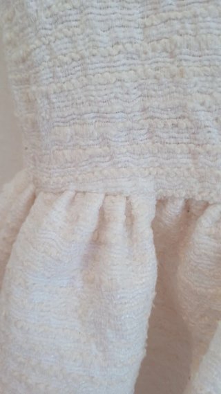 Vestido Zara Blanco Talla XS