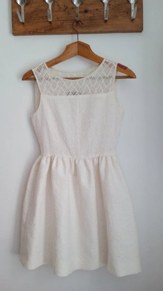 Vestido Zara Blanco Talla XS