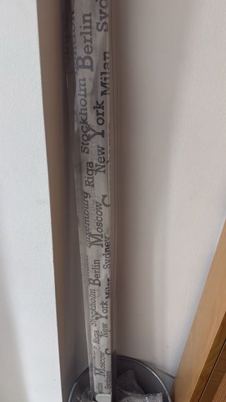 Estor blanco y gris 135 cm