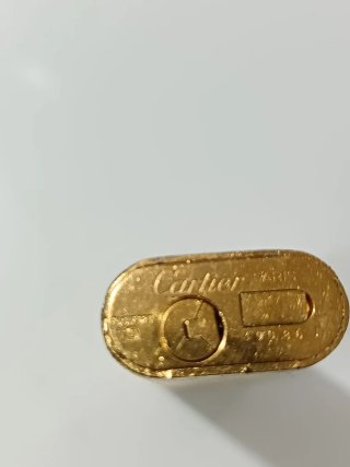 Mechero Cartier Chapado en Oro
