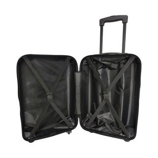 Maleta de viaje negra con ruedas