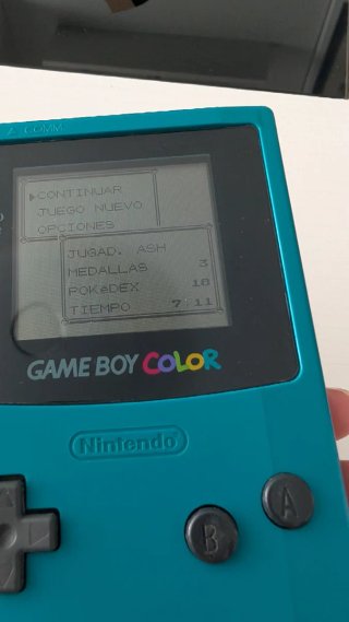 Game Boy Color Turquesa + Caja + Pokemon Rojo/Oro