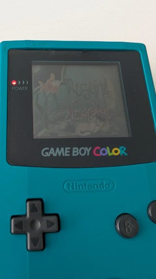 Game Boy Color Turquesa + Caja + Pokemon Rojo/Oro