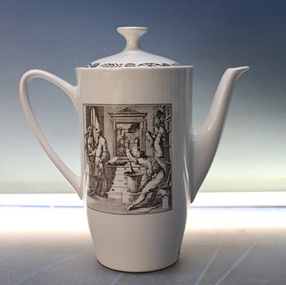 Pontesa. Café Monky. Cafeteras, tazas y platos. 24 piezas.