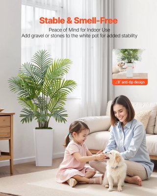 Palma Areca Artificiale 122 cm Confezione da 2