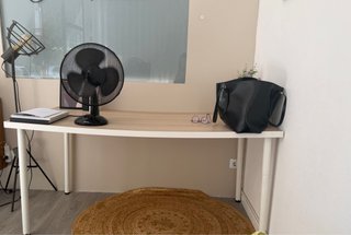 Mesa Secretária Madeira e Metal
