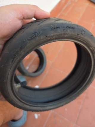 Neumático y cámara patinete