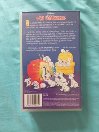 101 Dálmatas VHS Clásico Disney Español