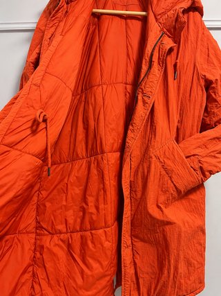 Parka Zara Naranja Talla S