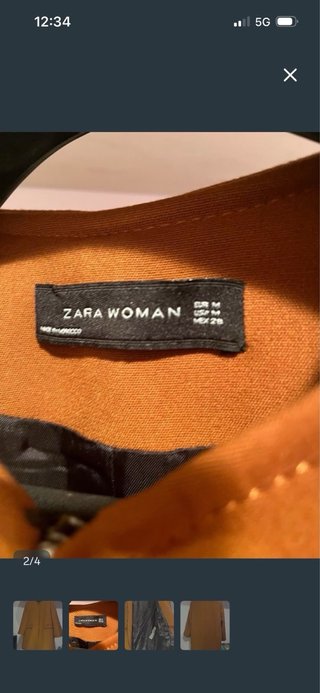 Chaqueta Zara Marrón Talla M