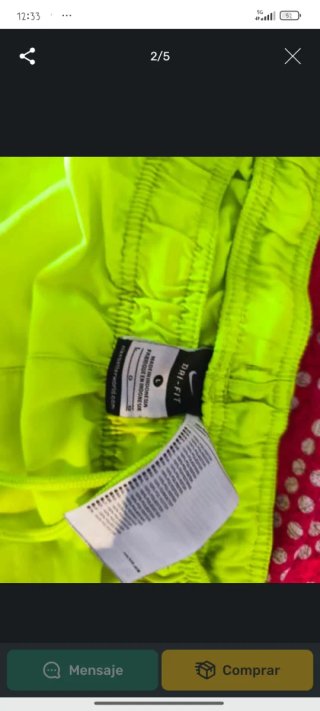 Bañador Nike Amarillo Neón