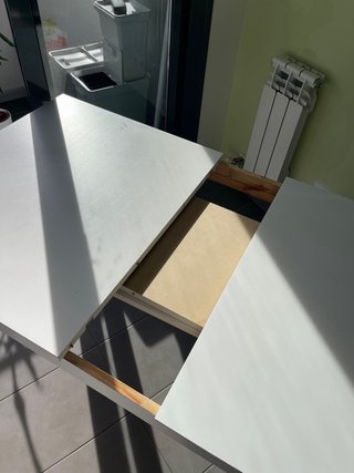 Mesa extensible blanca IKEA